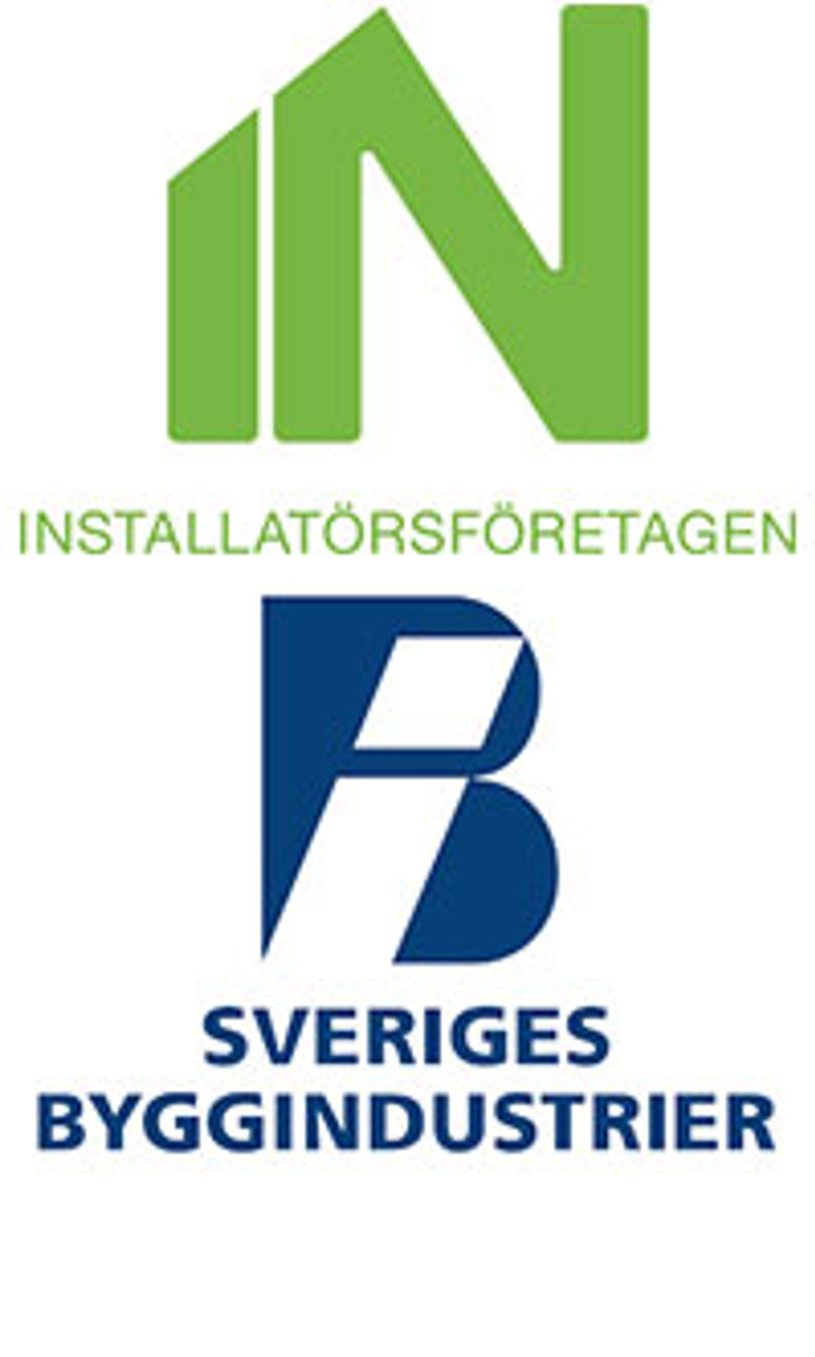 Loggor Sveriges Byggindustrier och Installatörsföretagen.