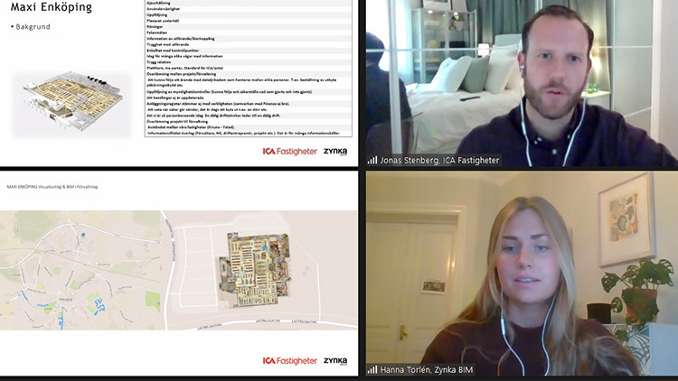 Bild på talarna och deras presentation.